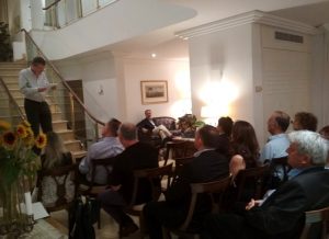 Ο Dr. Daniel Daliot στην εκδήλωση με θέμα "Ο Νίκος Καζαντζάκης και ο εβραϊκός λαός".