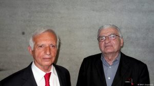 Οι μάρτυρες της ναζιστική κατοχικής περιόδου Ευστάθιος Χαϊτίδης και Αργύρης Σφουντούρης.