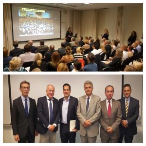 Στη φωτογραφία εικονίζονται, από αριστερά προς τα δεξιά, ο Πρόεδρος της ΔΕΘ-HELEXPO A.E. κ. Αναστάσιος Τζήκας, ο ομογενής τ. βουλευτής του σουηδικού συντηρητικού κόμματος Moderaterna κ. Σωτήρης Δελής, ο Αντιδήμαρχος Τουριστικής Ανάπτυξης και Διεθνών Σχέσεων Θεσσαλονίκης κ. Σπύρος Πέγκας, ο Πρέσβυς της Ελλάδας στη Σουηδία κ. Δημήτριος Τουλούπας, ο Πρέσβυς της Κύπρου στη Σουηδία κ. Σώτος Λιασσίδης και ο Σύμβουλος Πρεσβείας Α΄ κ. Κων/νος Σούλιος.